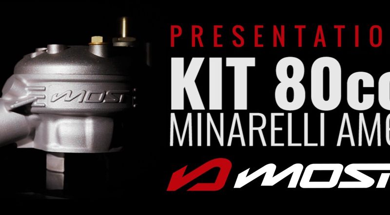 Image de présentation du kit cylindre 80cc MOST Racing pour moto à moteur Minarelli AM6