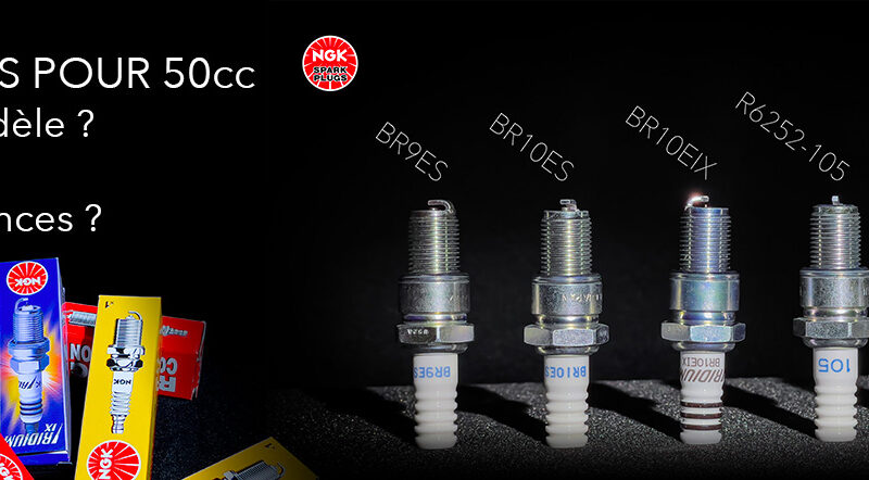 couverture article comparatif de bougies d'allumage pour moto et scooter 50cc.